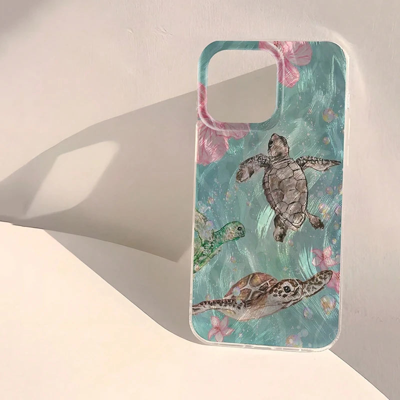 Minty Lagoon Sea Turtle Case