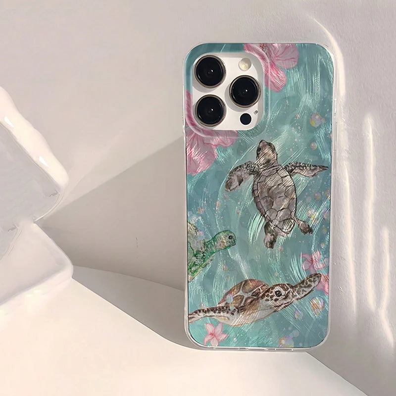 Minty Lagoon Sea Turtle Case