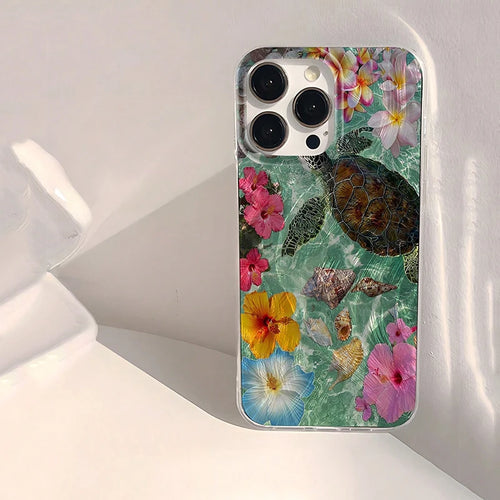 Aloha Blossom Turtle Phone Cover